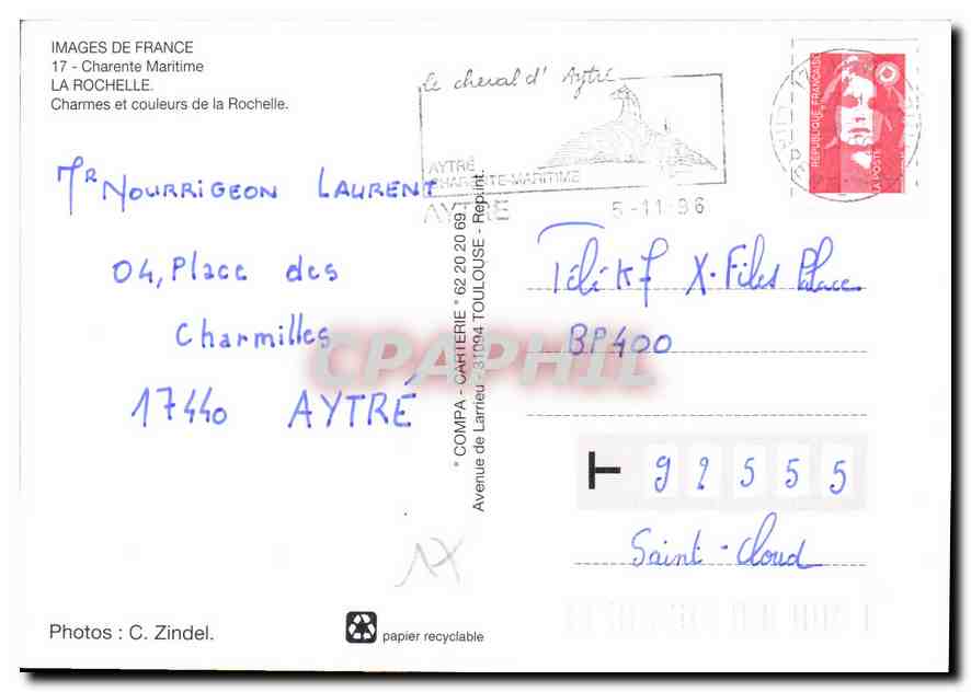 CPM Images de France Charente Maritime la Rochelle Charmes et couleurs de la Rochelle  — Verso