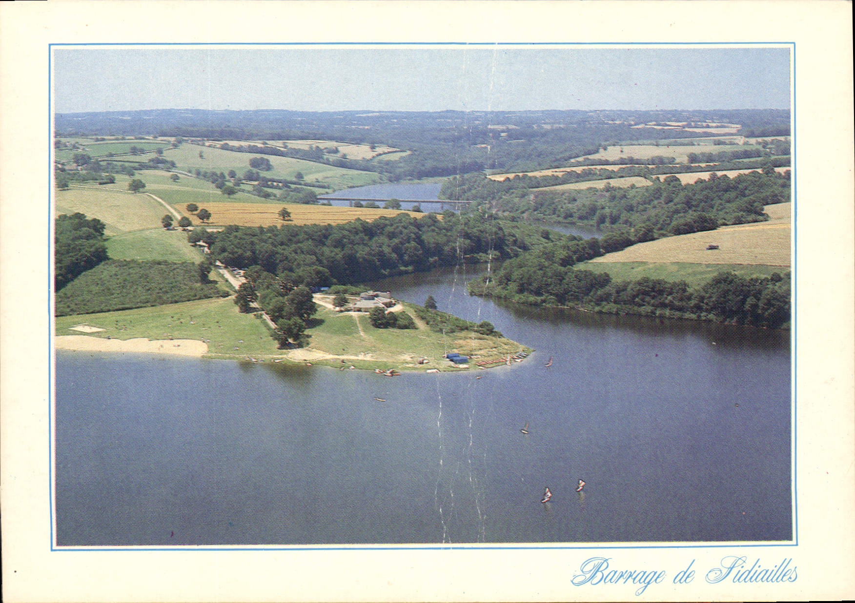 Barrage de Sidiallès — vue aérienne — les éditions nivernaises