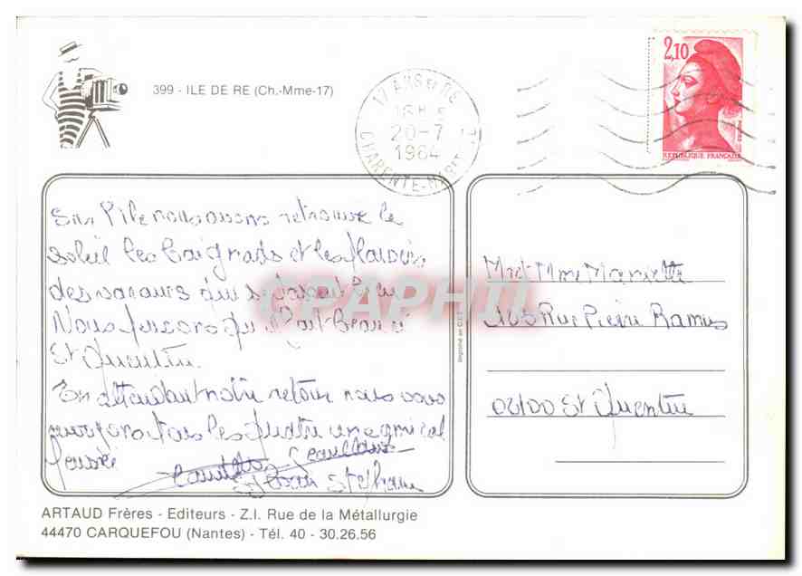 CPM Ile de Re  — Rückseite