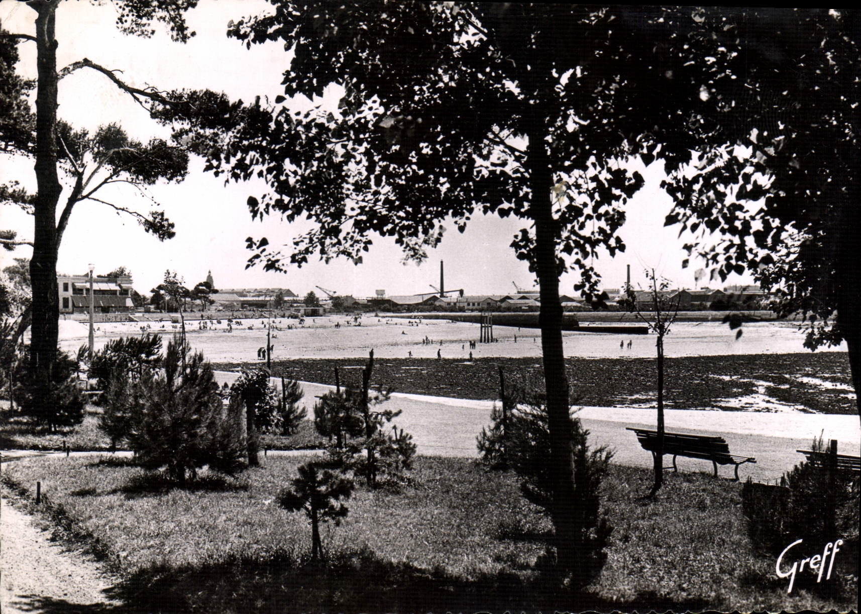 La Plage vue du Mail — La Rochelle (Charente-Maritime) — Éditions GREFF, n°1499