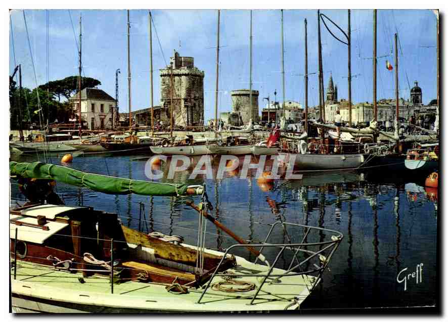La Rochelle — Bassin des Yachts avec les Tours Saint-Nicolas et de la Lanterne — Greff, éditeur