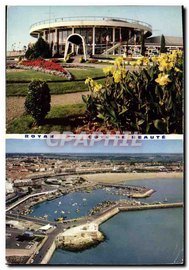 CPM Royan Cote de Beaute Le nouveau casino Le Port le Front de mer 