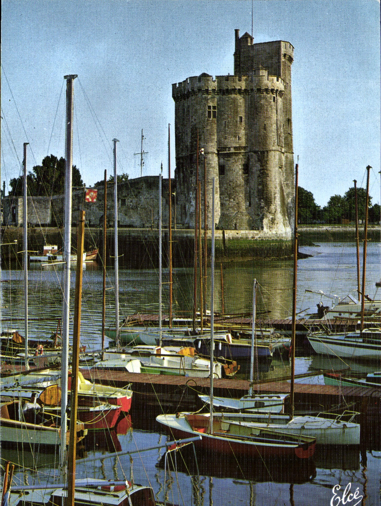 La Rochelle — Le Bassin des Vachts et la Tour Saint-Nicolas — Éditeur Elcés