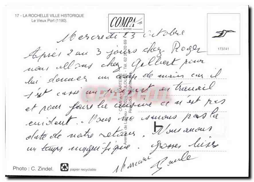 La Rochelle — Le Vieux Port — COMPA Carterie — Back