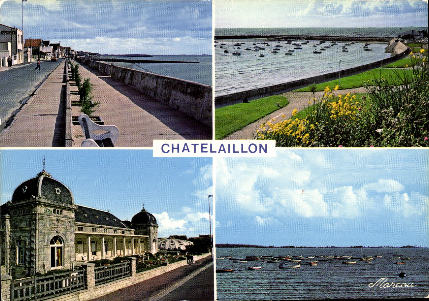 CPM Chatelaillon Le front de mer le port le casino les Boucholeurs 