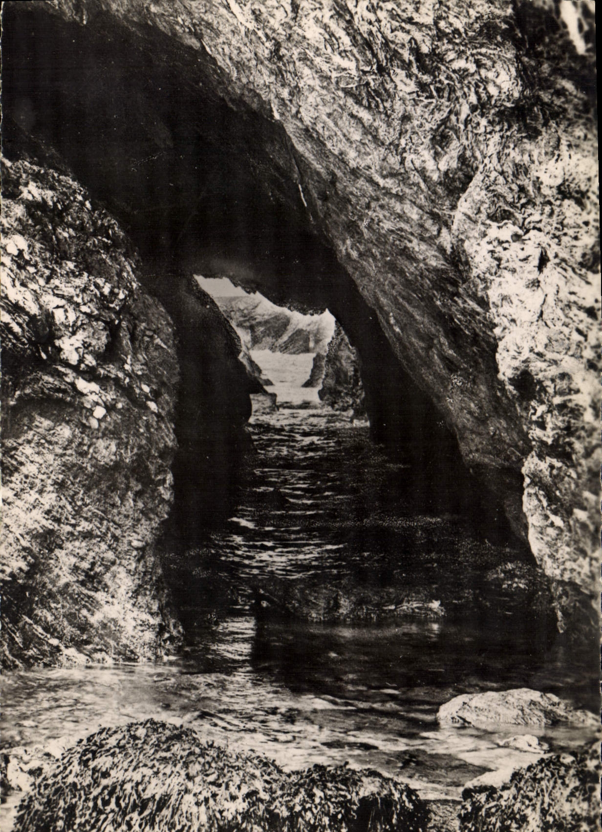 Entrée de la Grotte du Talud — Belle-Île-en-Mer — (50) REAL PHOTOS C.A.P. PARIS