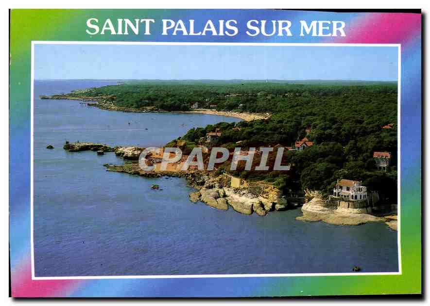 Saint Palais sur Mer — vue d'ensemble de la promenade des Premières et de la plage du Platine — Artaud Frères, Carquefou