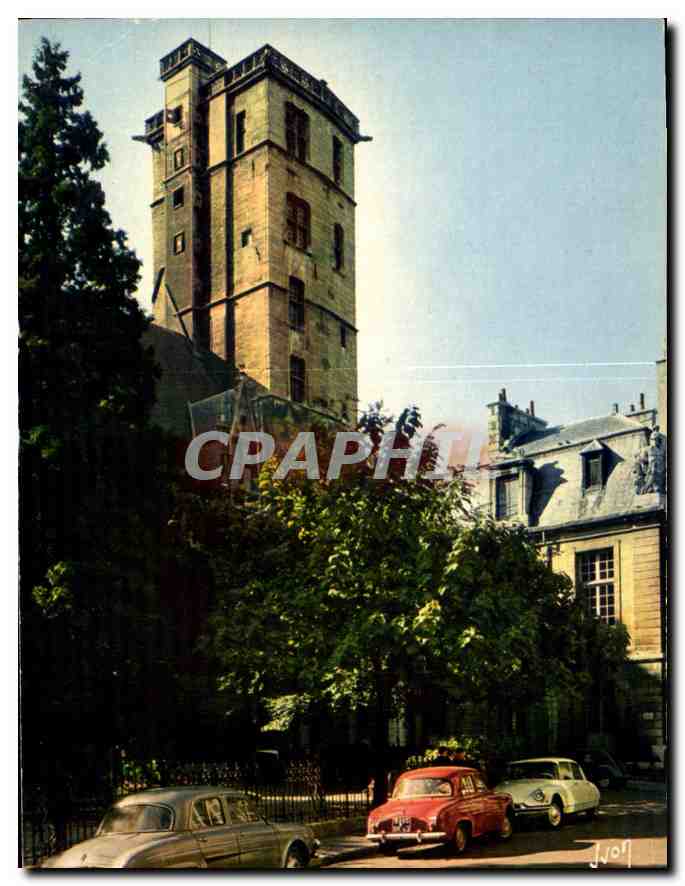 CPM Couleurs et Lumiere de France Dijon Cote d'Or Tour Philippe le Bon Automobile Citroen DS
