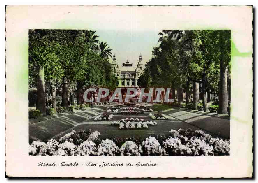CPM La Principaute de Monaco Monte Carlo les Jardins du Casino 