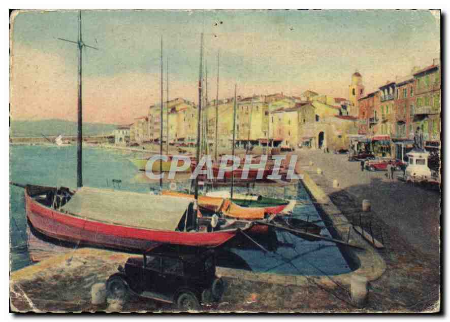 Saint-Tropez — Le port et le quai Suffren — Les Éditions MAR, 4, B1 de Cimiez + Nice