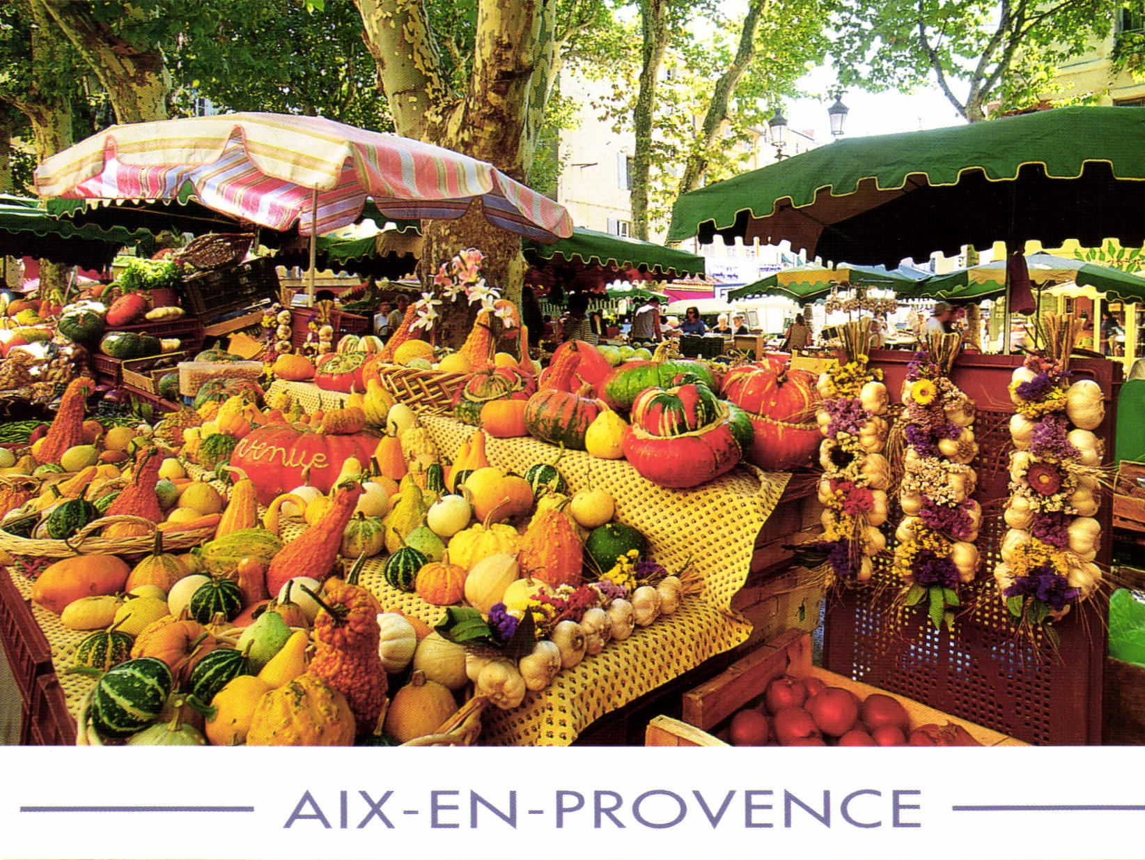 Gemüsemarkt und Kürbisse — Aix-en-Provence — Sammlung Massalia
