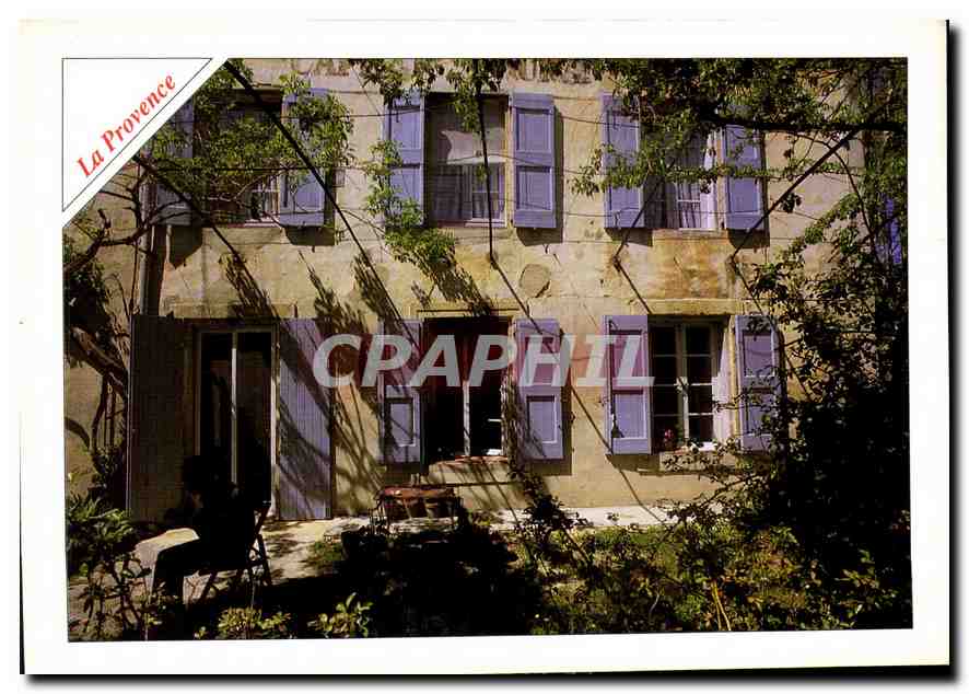 Maison provençale à volets bleus — La Provence — Éditions Photoguy - Anverso