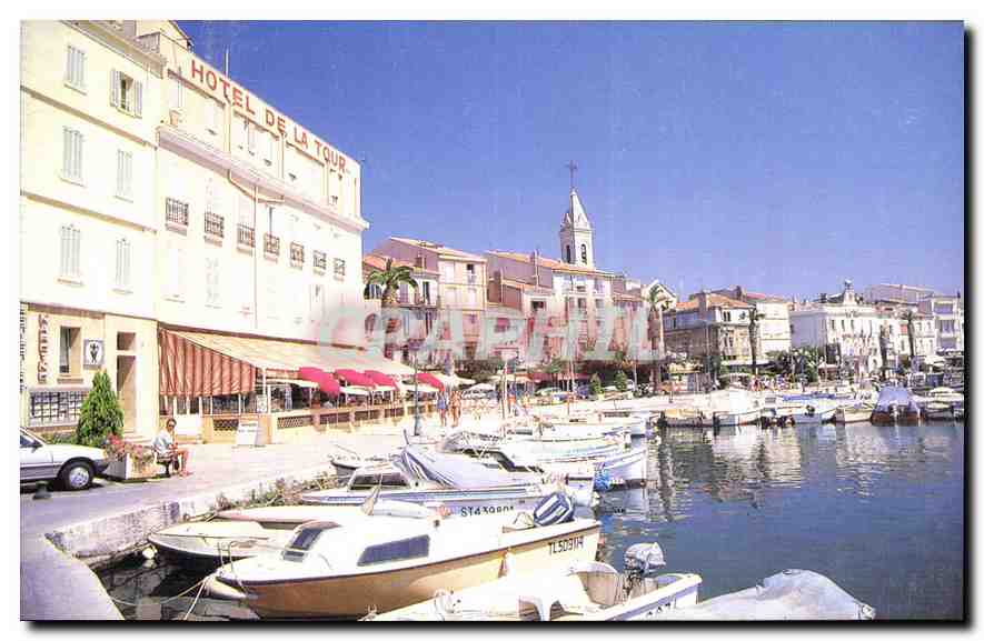 Sanary-sur-Mer — Port avec l'Hôtel de la Tour — éditeur CPAPHIL, n°25 - Anverso