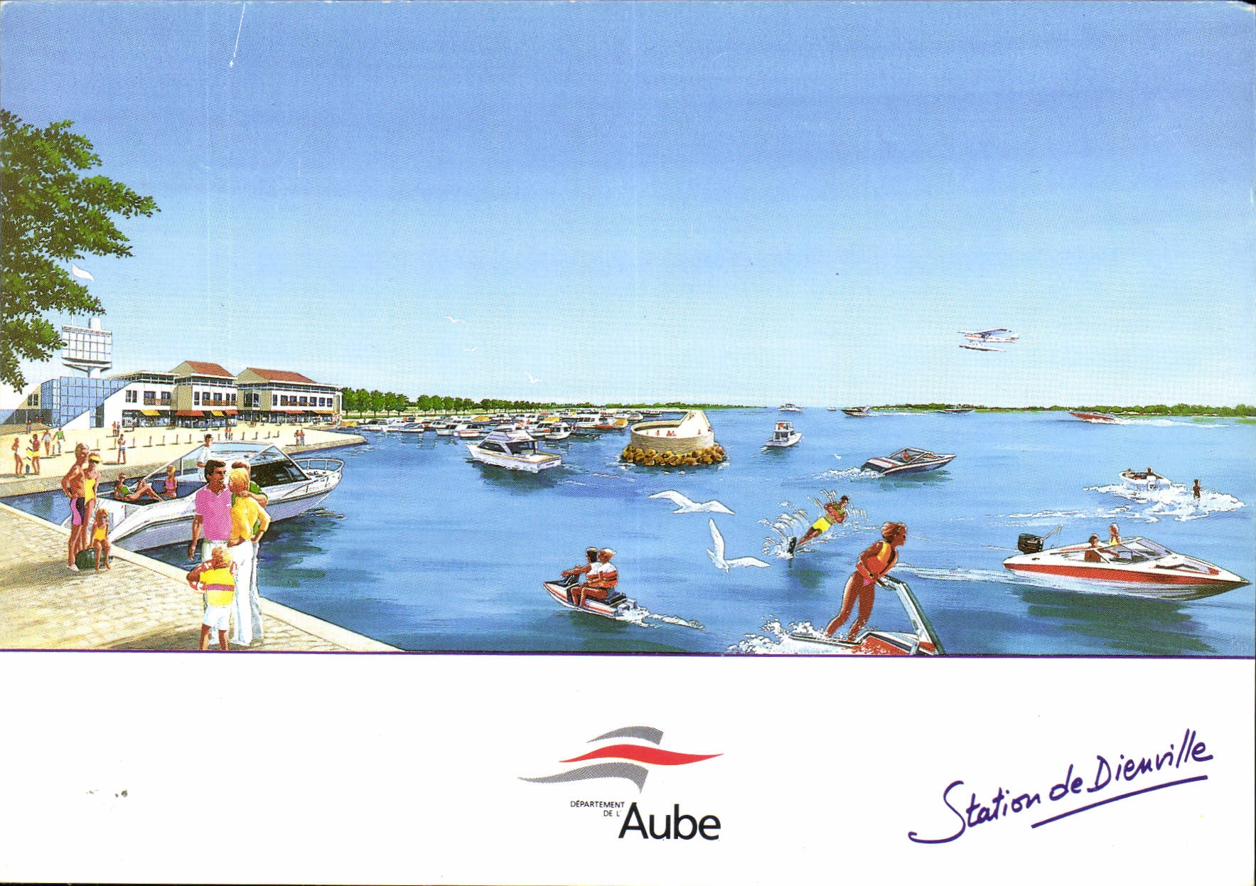 CPM Aube Station de Dienville Avion Ski nautique