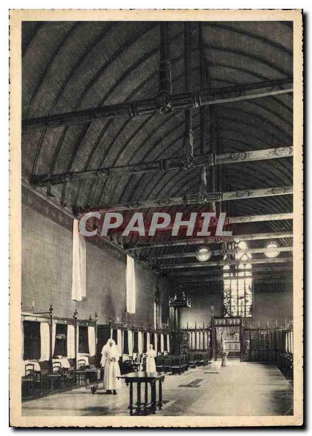 Hôtel-Dieu de Beaune — La Grande Salle, vue de l'entrée — Héliot-Lorraine, Nancy