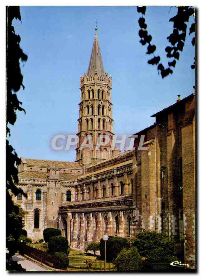 CPM Toulouse St Sernin Hte Gne Le Clocher vu cote nord ouest 