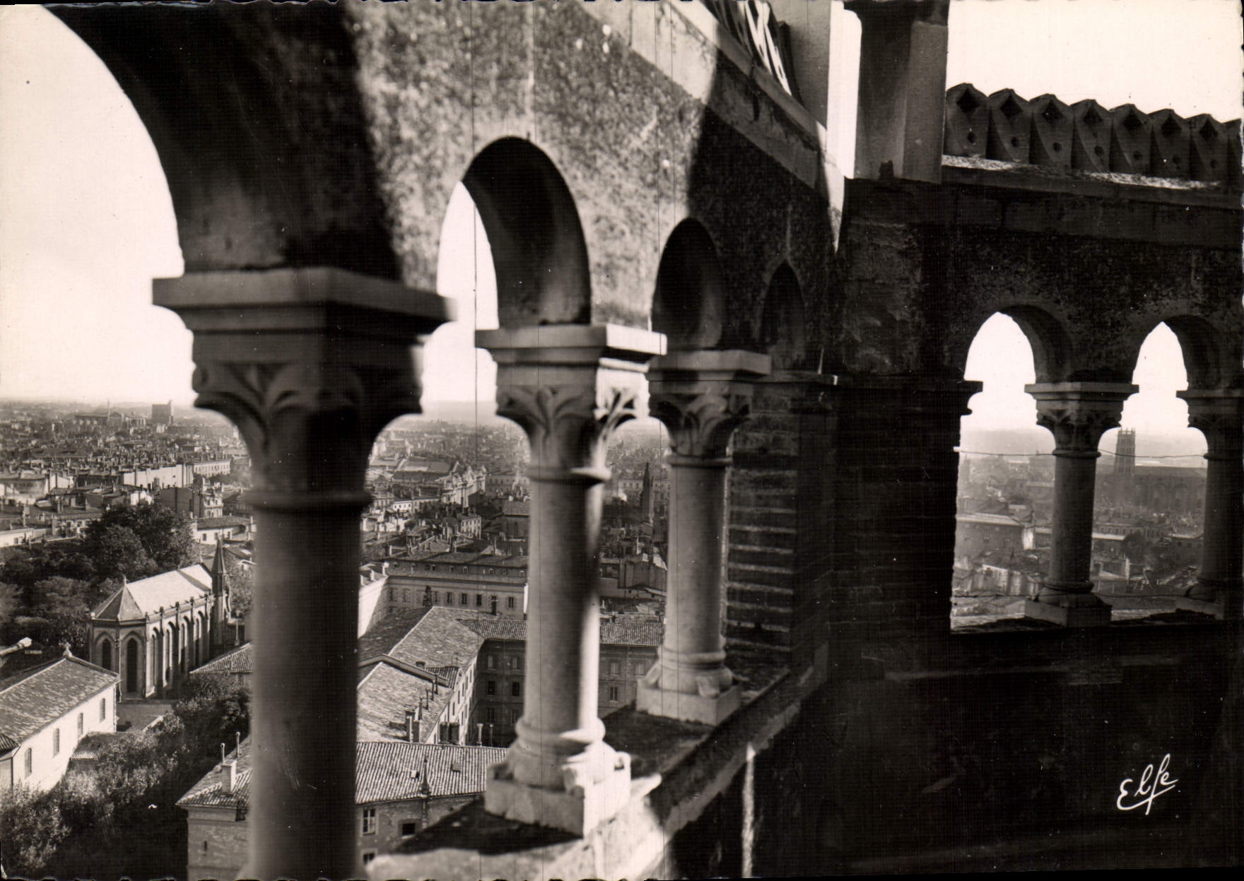 Panorama de Toulouse — vue depuis le clocher de Saint-Sernin — éditeur La Bouche Frères, n° 178