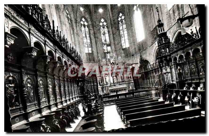 CPM St Bertrand de Comminges Hte Garonne Choeur de la Cathedrale Les Stalles et le Maitre autel 