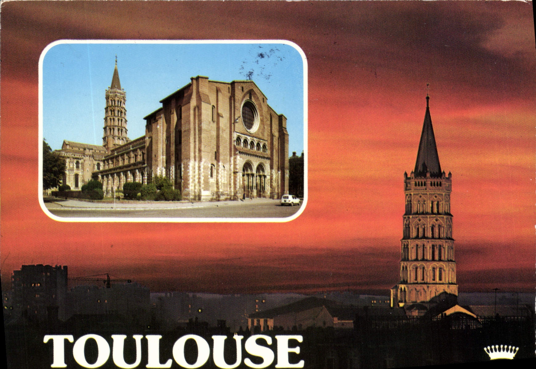Toulouse — Cathédrale Saint-Étienne et Tour de l'Horloge — Édition F. LOUBATIERES
