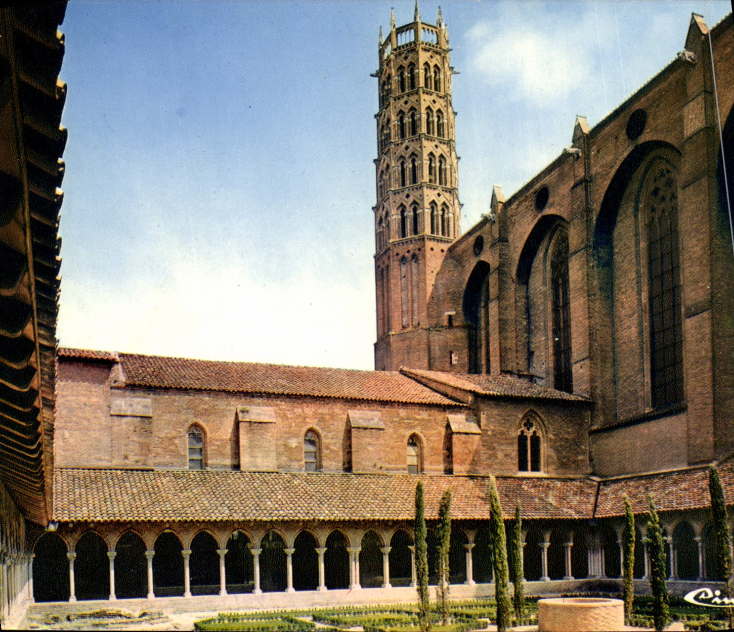 Toulouse (Hte-Garonne) — Cloître et clocher des Jacobins — Imprimeur Mâcon