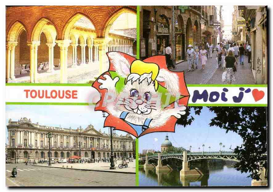 Toulouse — quartiers et monuments — éditeur Michèle Castelsarrais, n°9338