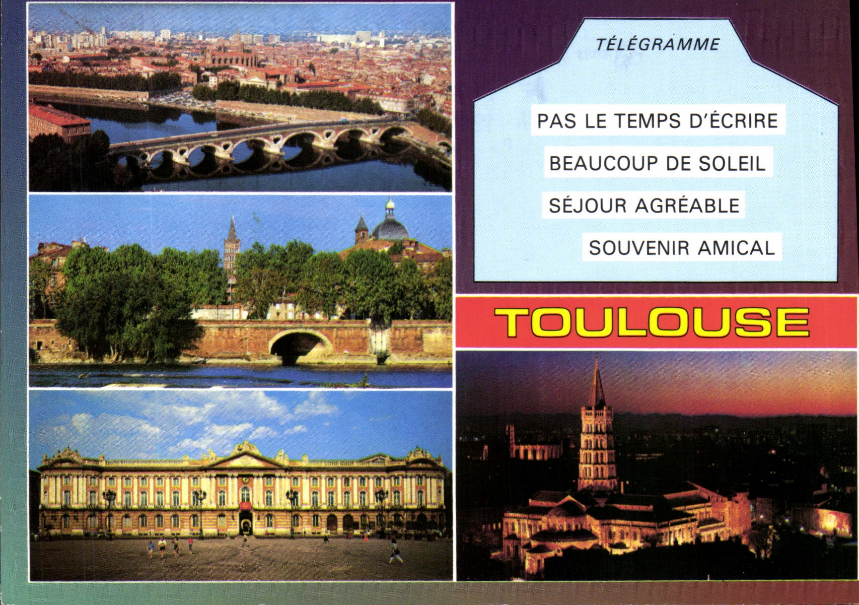 Toulouse — Télegramme souvenir — Éditions LUPITÈRE