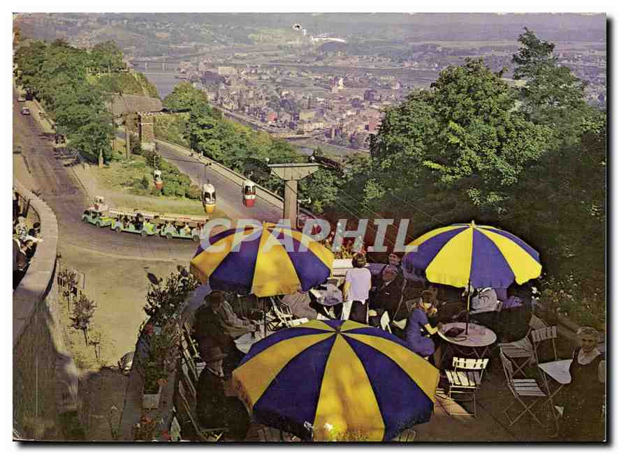 CPM Teleferique de Namur Cafe Belvedere Minitrain 