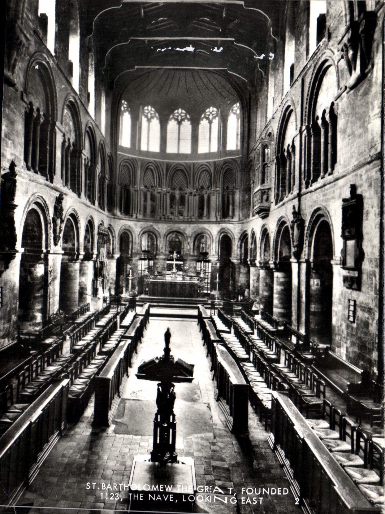CPM St Bartholomew the Great Founded The Nave Looking East 