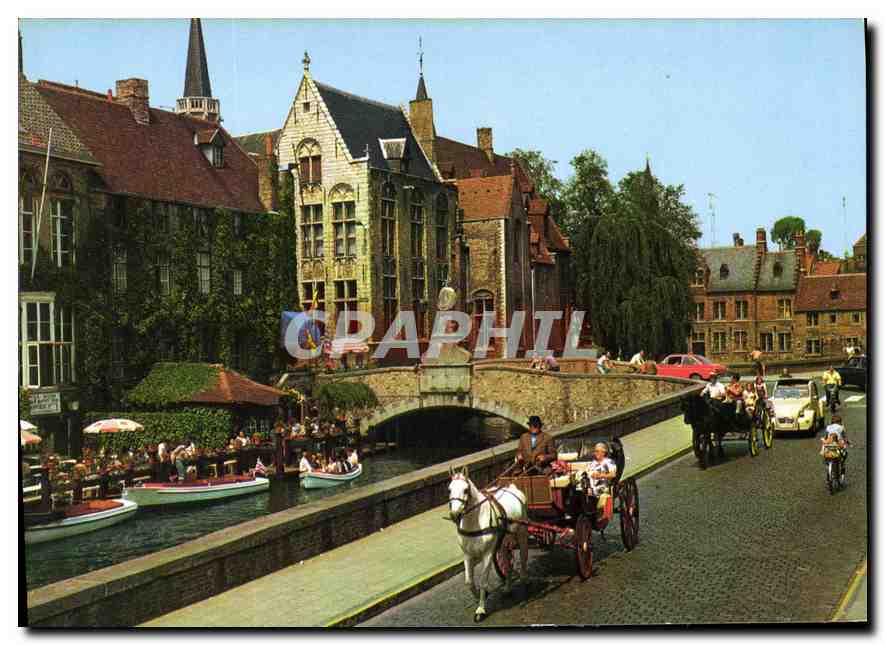 CPM Brugge Dijver et Pont St Jean Nepomucene 