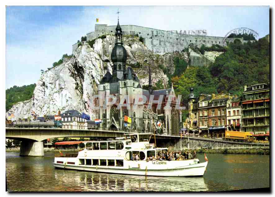 CPM Le Copere Promenades sur la Meuse Bateaux Ansiaux rue du Velodrome Dinant 