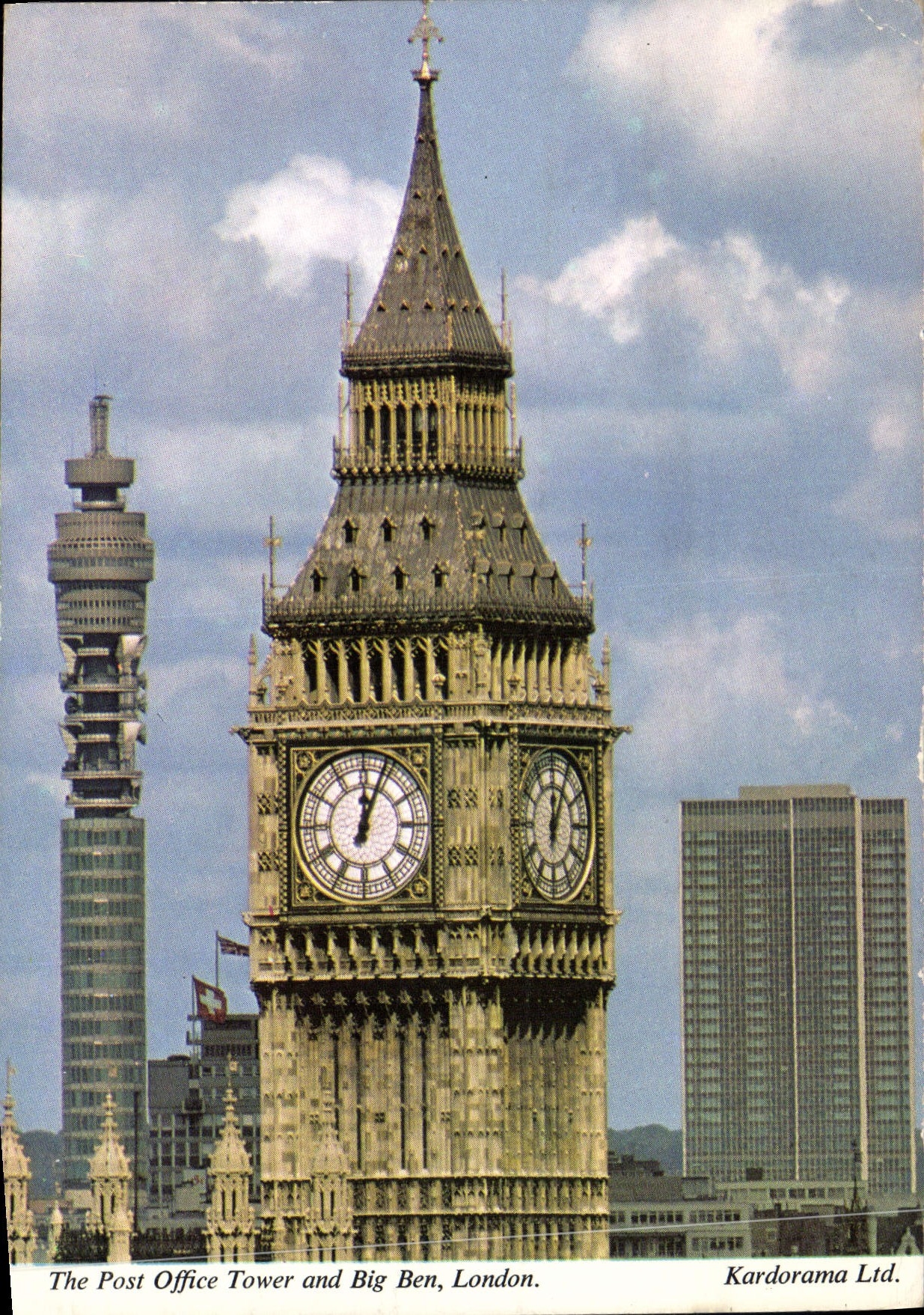 CPM The Post Office Tower and Big Ben London 