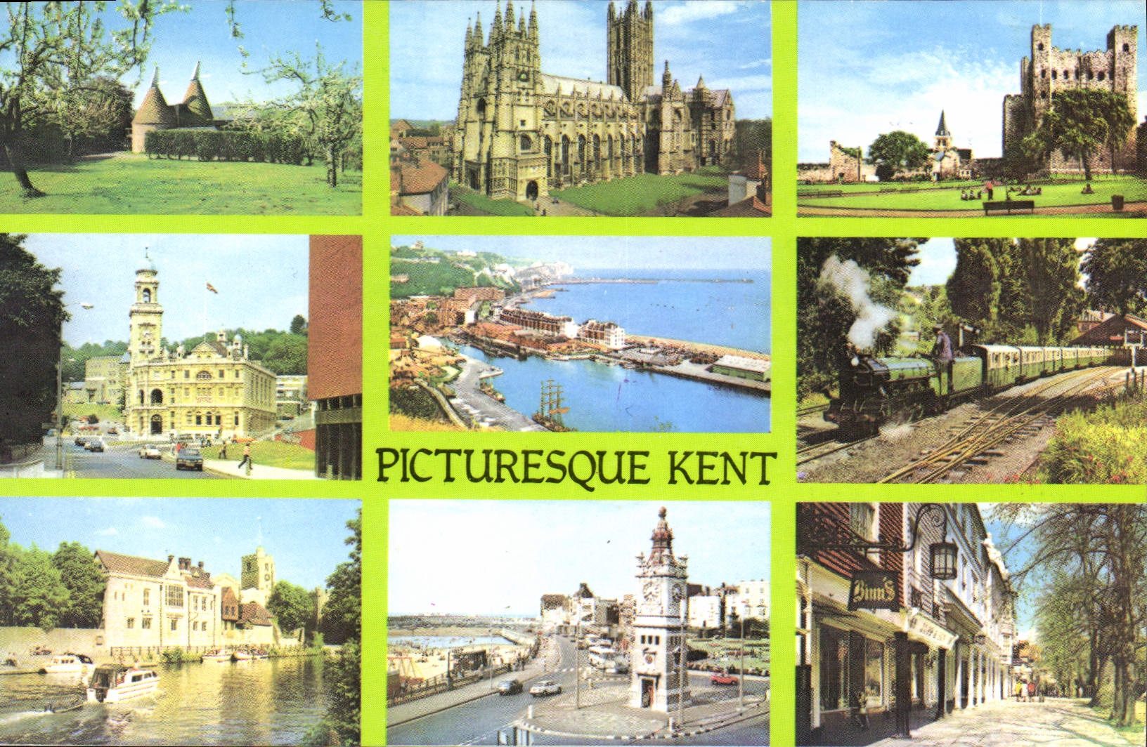 CPM Picturesque Kent Oast Houses Canterbury 