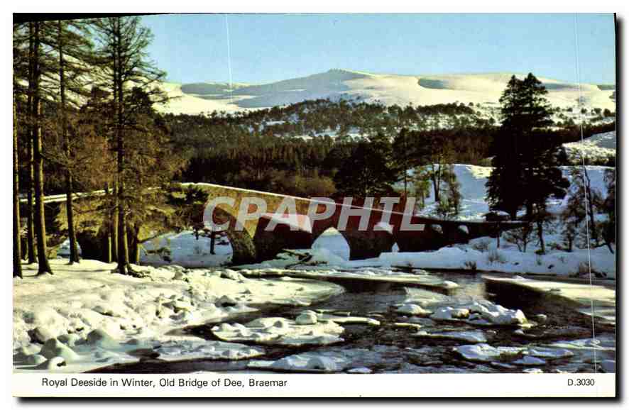 CPM Royal Deeside in Winter Old Bridge of Dee Braemar 