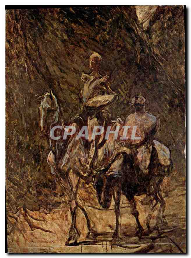 CPM Honore Daumier Don Quixote and Sancho Panza 