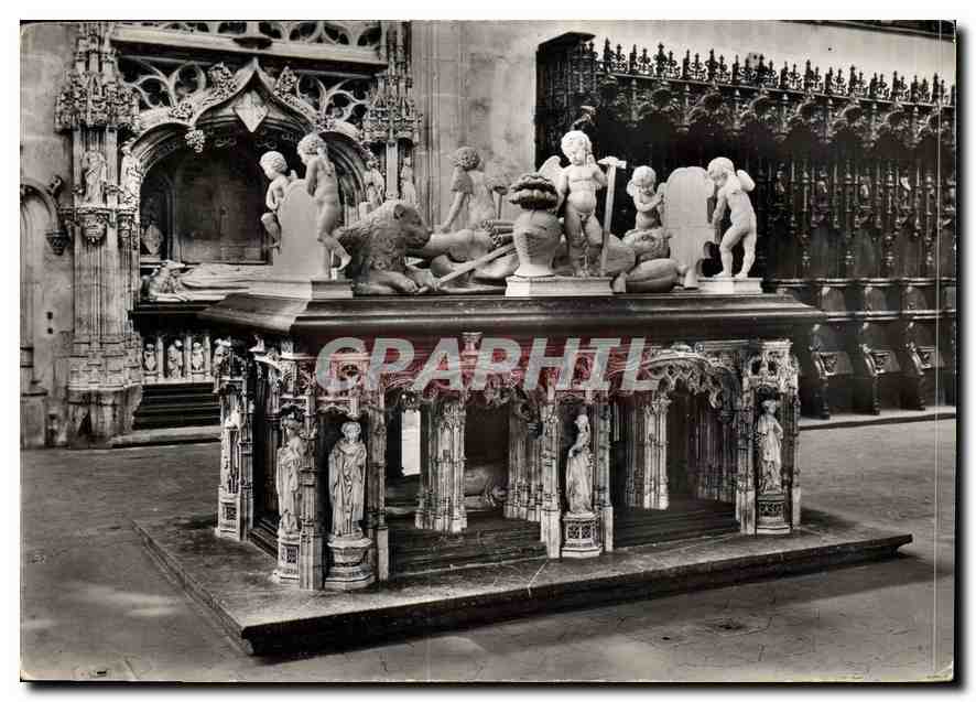 CPM Bourg en Bresse Ain Eglise de Brou Tombeau de Philibert le Beau 