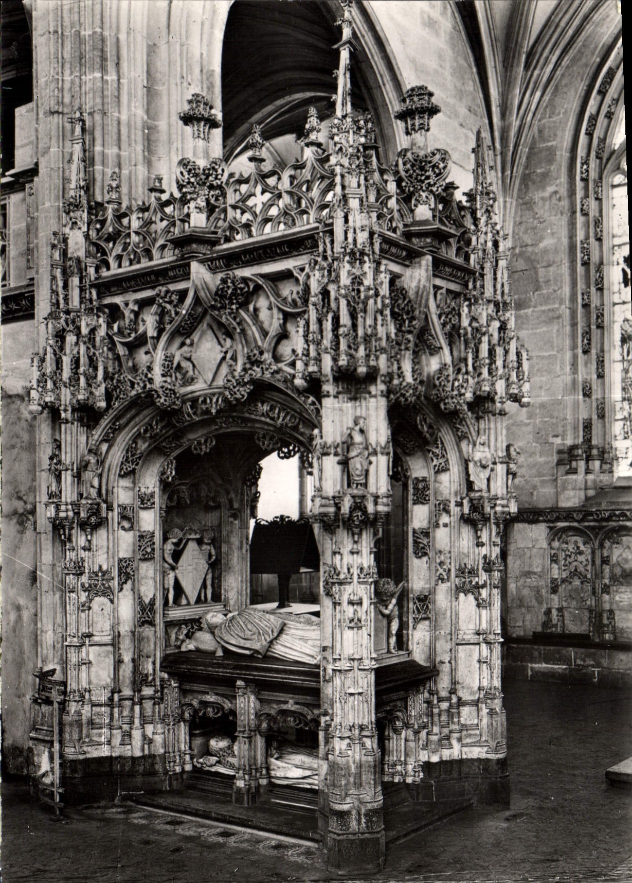 CPM Bourg en Bresse Ain Eglise de Brou Tombeau de Marguerite d'Autriche 