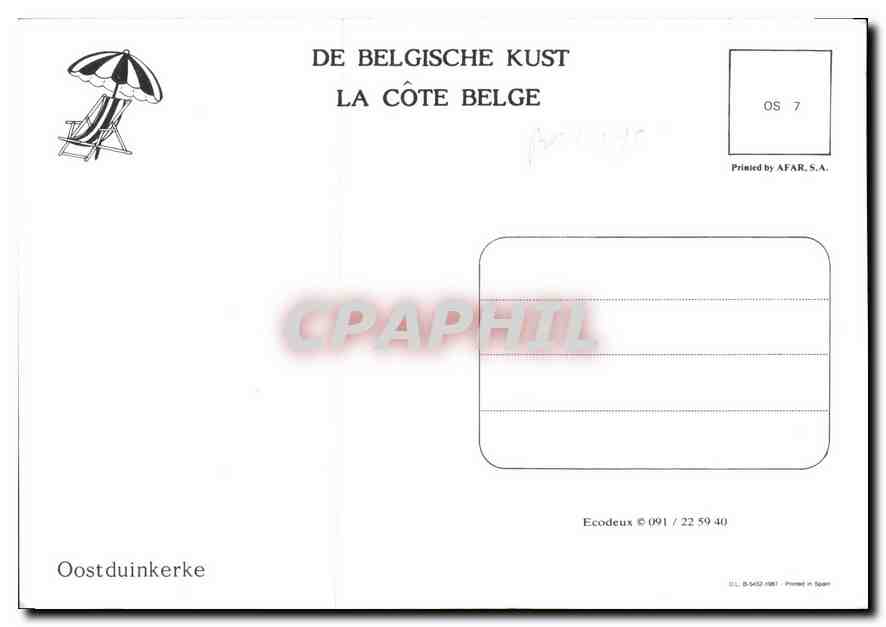 CPM Oostduinkerke  — Rückseite