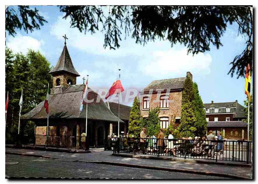 CPM Banneux ND La chapelle et la maison Beco 