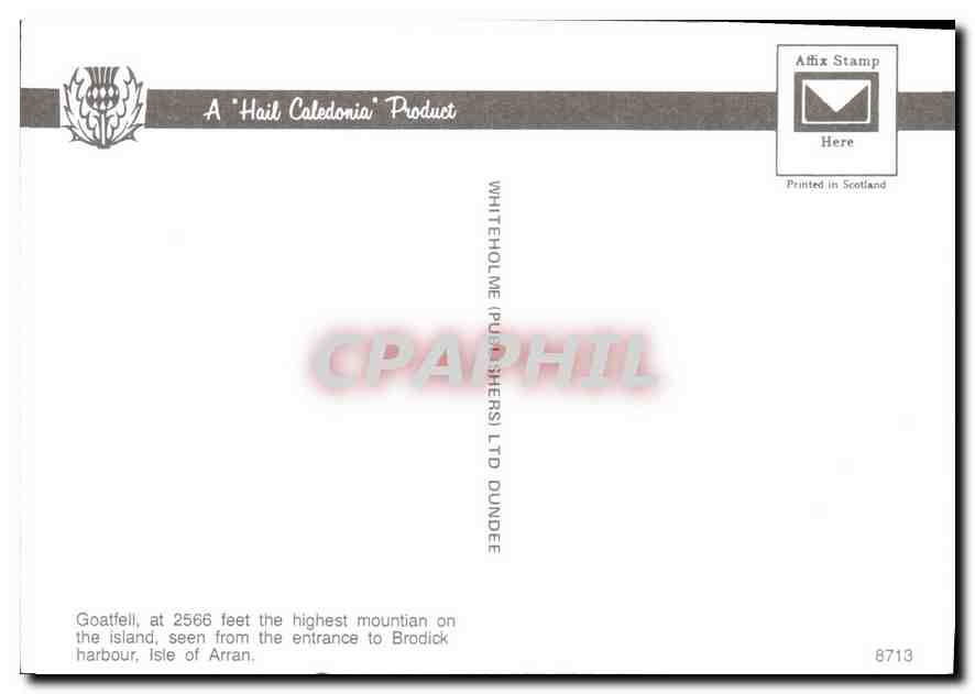 CPM Goatfell et 2566 feet the highest mountain Isle of Arran  — Rückseite