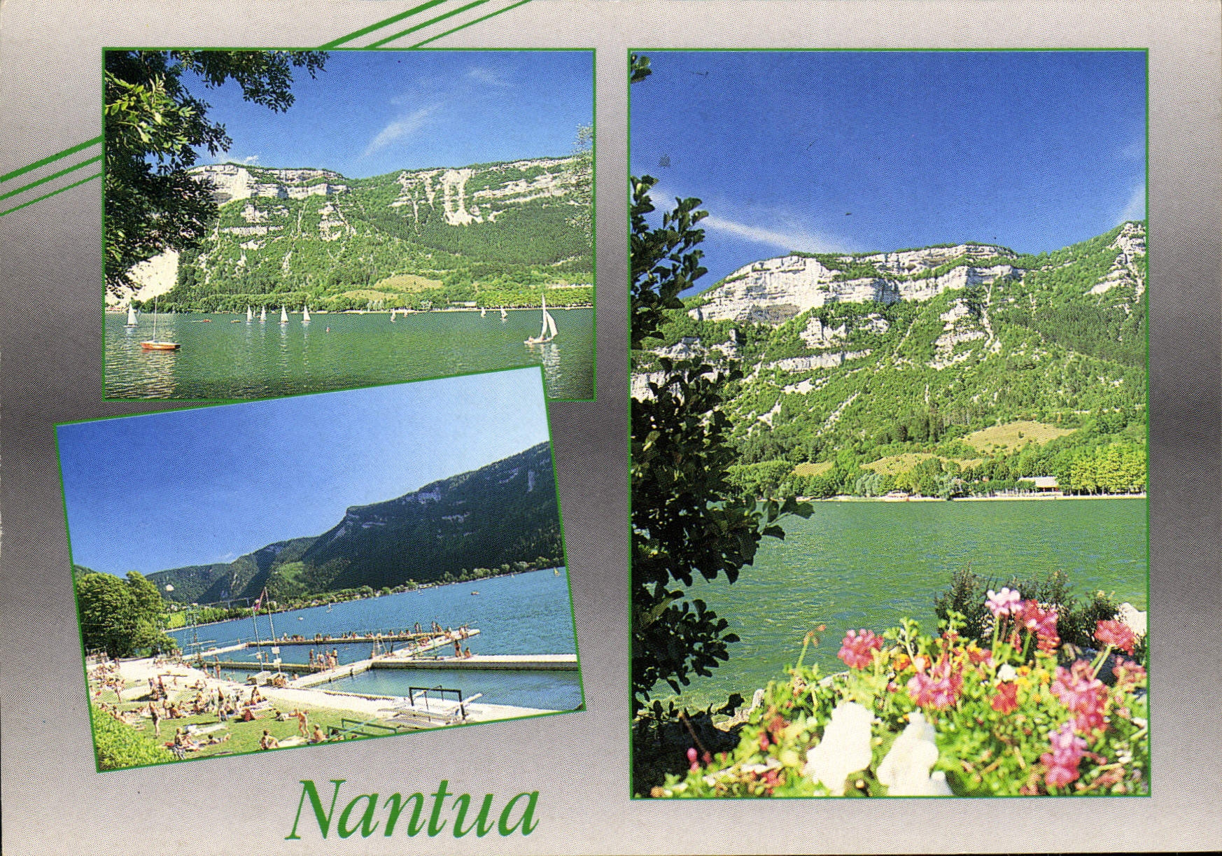 Nantua — vue panoramique du lac et des montagnes — Édition Jean-Pierre JANIEN - Recto
