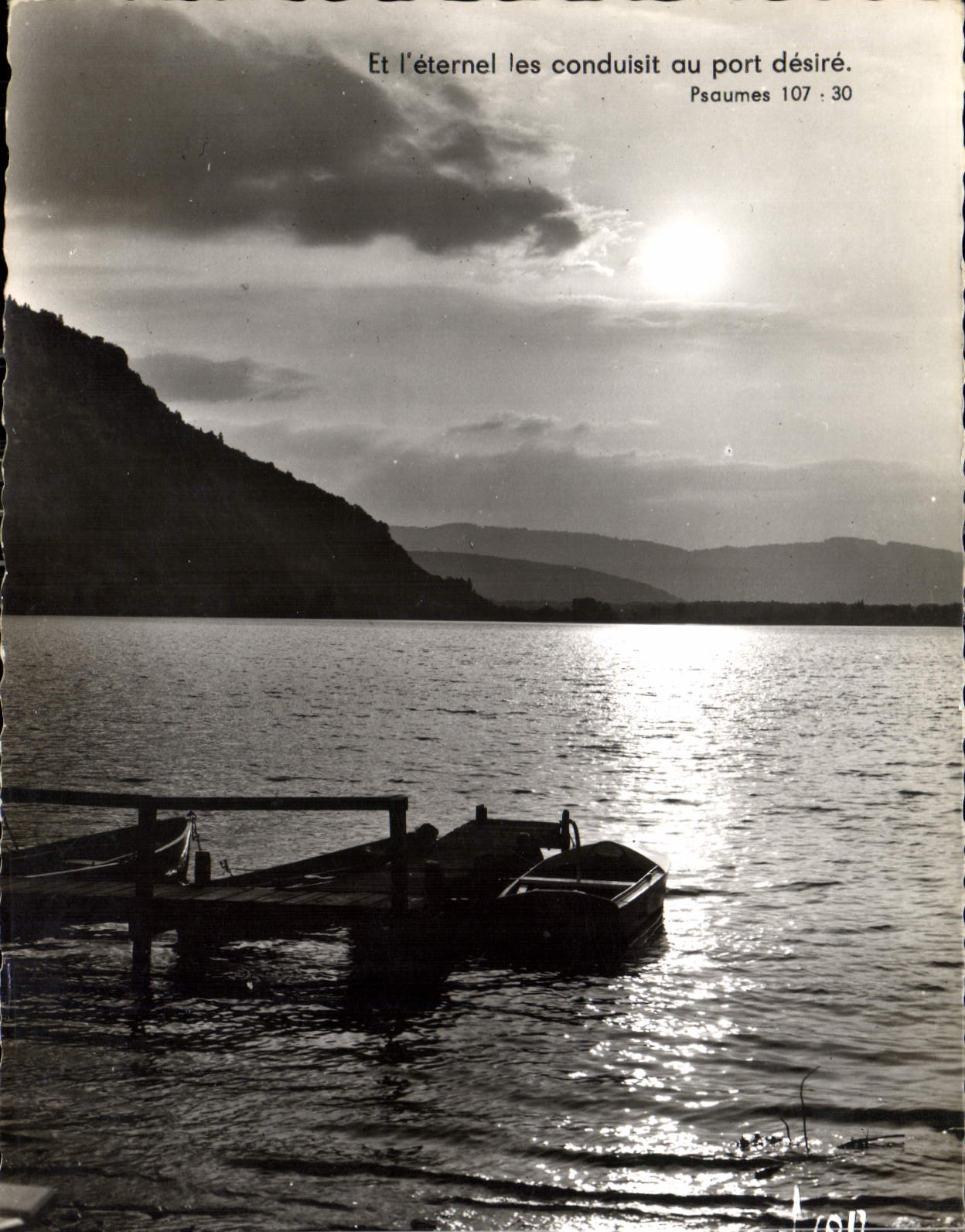 CPM Nantua Ain Coucher de Soleil sur le Lac 