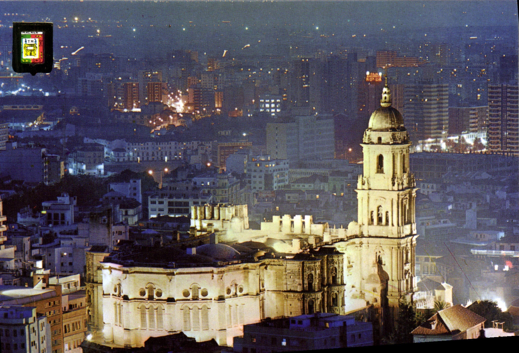 CPM Malaga Costa del Sol Cathedrale illuminee 