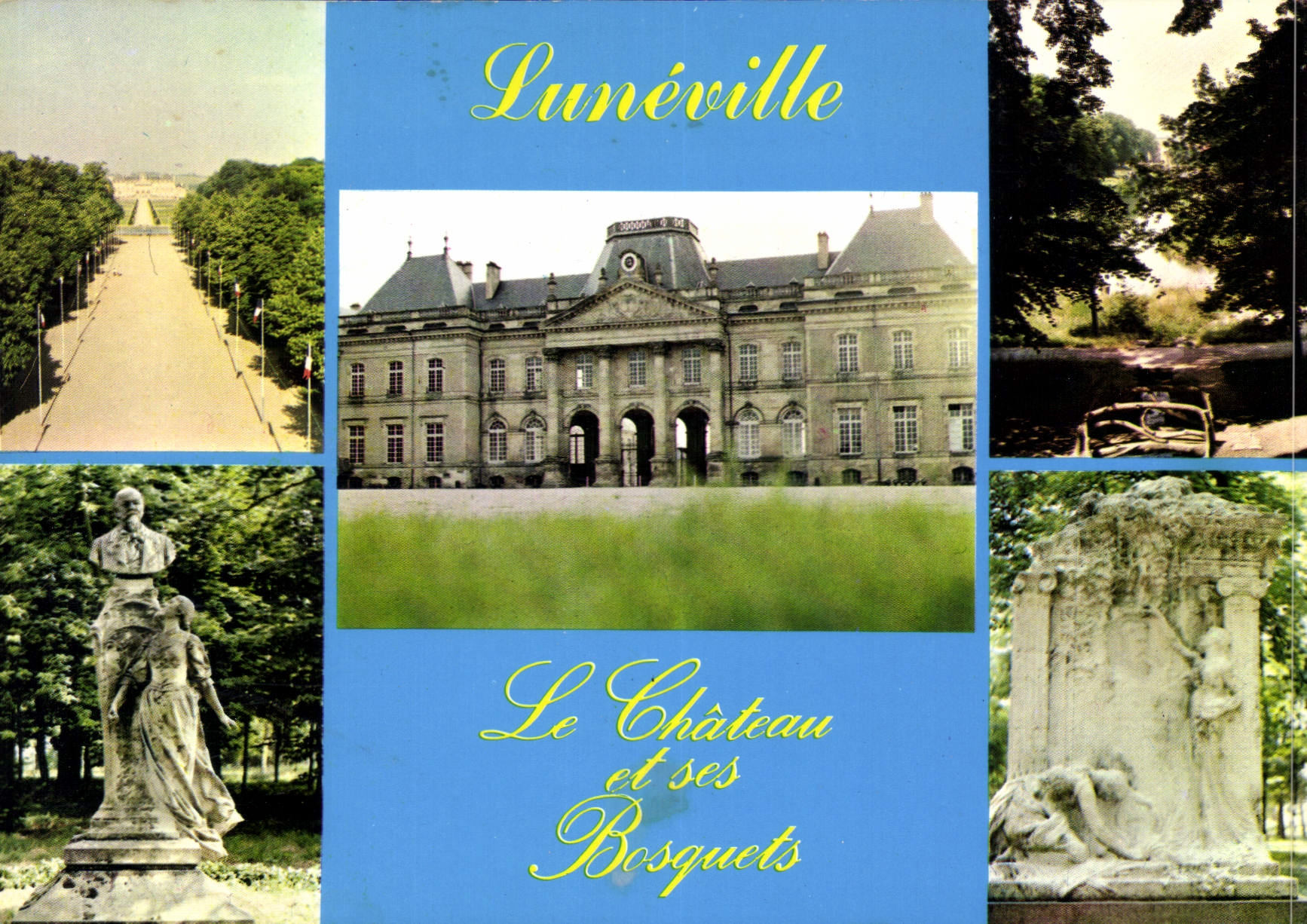CPM Luneville France Promenade dans les bosquets du chateau 