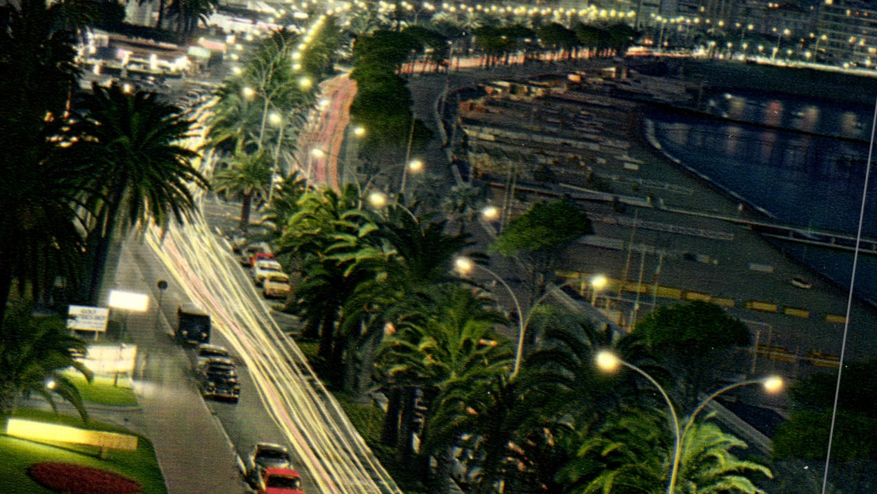 Cannes la nuit — Vue nocturne de la Croisette et du port — Éditions Rellacolor