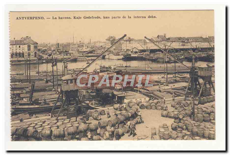 Antwerpen — Der Hafen von Godefredo — Teil des inneren Docks