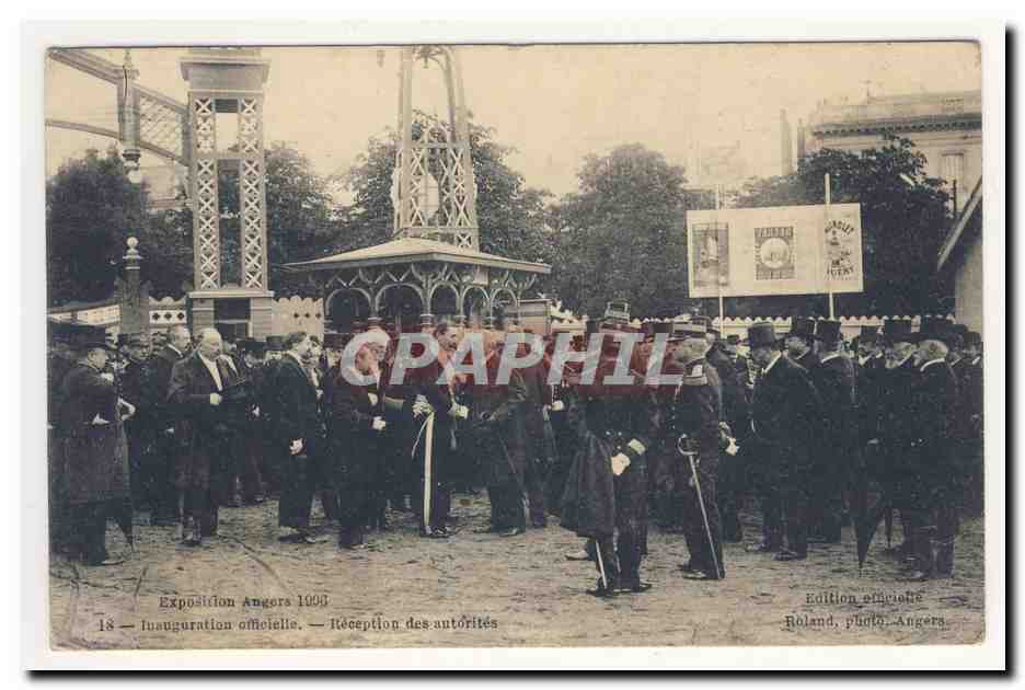 Ausstellung Angers 1909 — Empfang der Behörden — Offizielle Ausgabe Roland, Foto, Angers