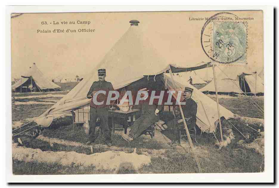 Vie au Camp — Palais d'Été d'un Officier — Librairie Militaire GuéPin, Mourmelon