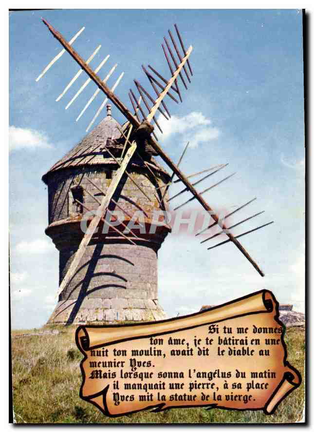 CPM Couleurs de Bretagne Guerande le moulin du Diable 