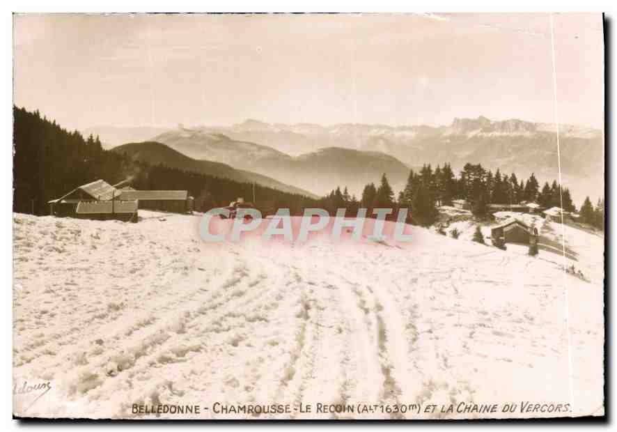 Belledonne - Chamrousse - Le Recoin (alt. 1630m) et la Chaîne du Vercors — E. Fousset, Grenoble