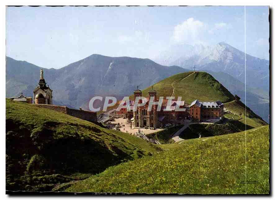 CPM Notre Dame de la Salette Isere la Bisilique et le Cimetiere 